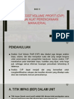 BAB VI Analisis Cost Volume Profit Sebagai Alat Perencanaan Manajerial