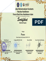 Certificate fixed panitia