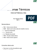 Sistemas Térmicos - Ciclo de Potência a Gás 