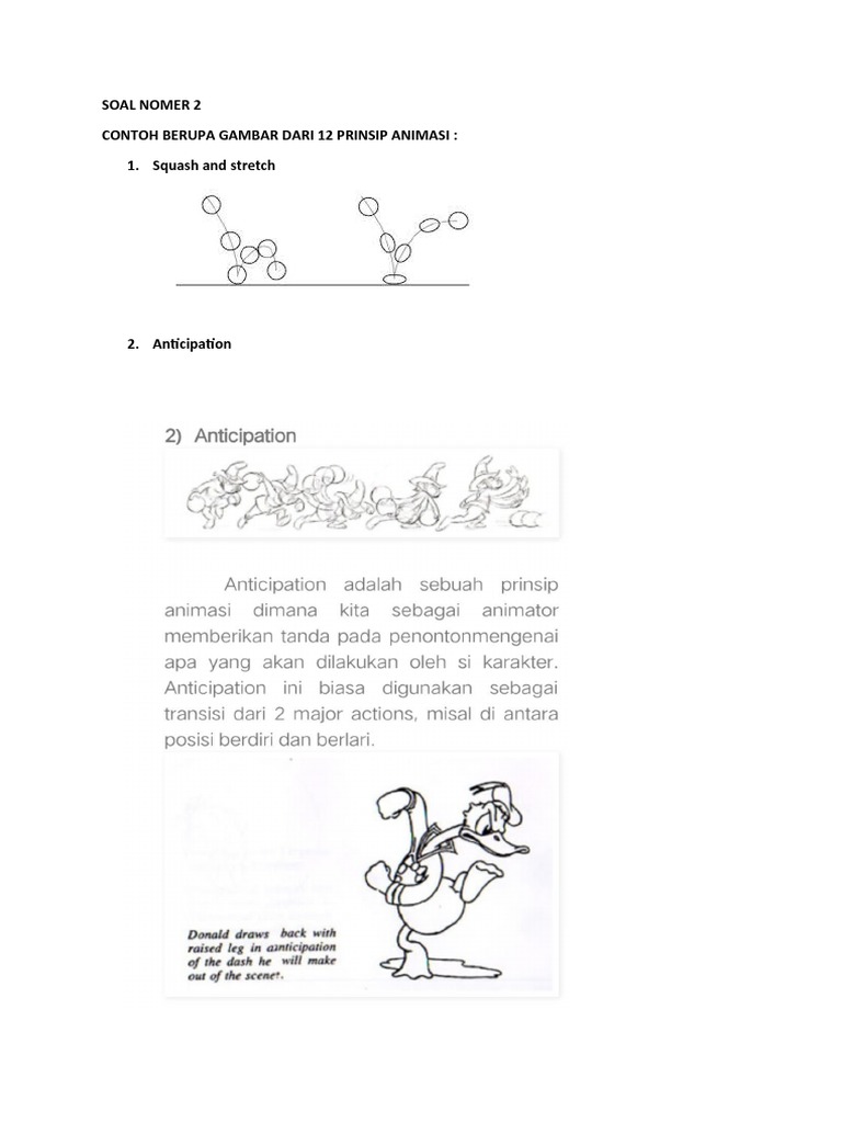 Soal Nomer 2 Contoh Berupa Gambar Dari 12 Prinsip Animasi 1. Squash