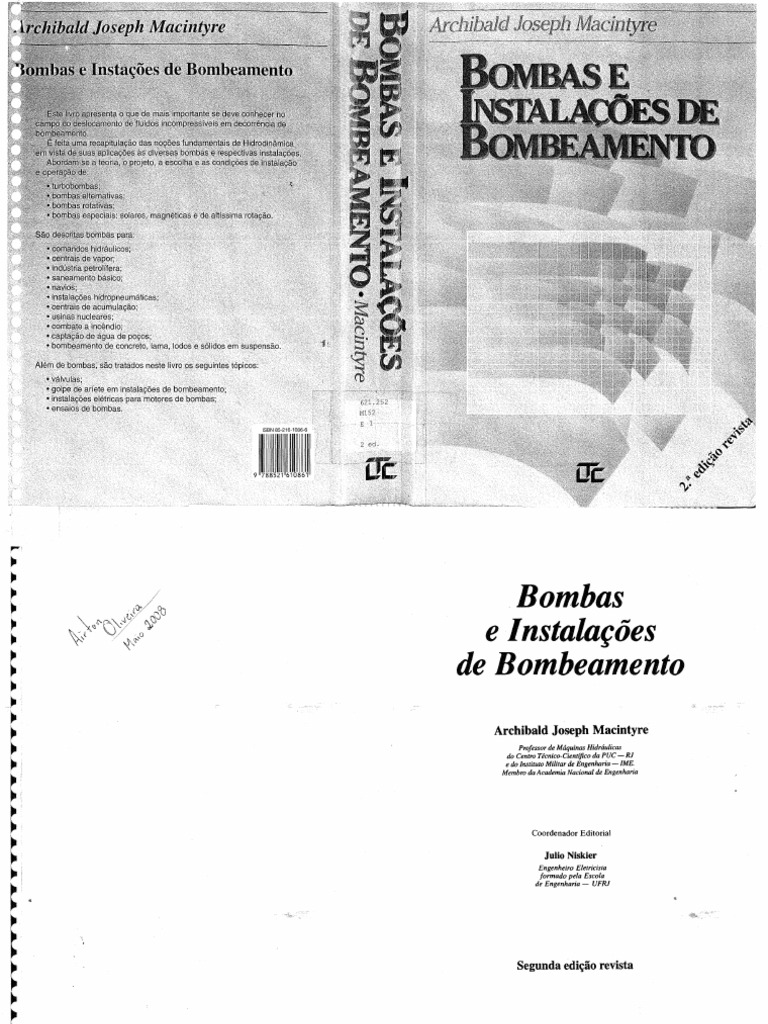 PDF) UNIVERSIDADE DE SÃO PAULO_PRINCIPIO DE FUNCIONAMENTO DE BOMBAS E  MOTORES