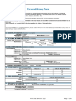 UNHCR Personal History Form