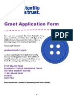 FTCT Grant Application Form 18-19