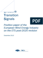 Effective Transition Signals EWEA Position Paper