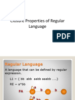 Closure Properties of Regular Language Lecture-2