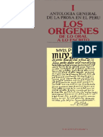 Antología general de la prosa en el Perú. Los orígenes de los oral a lo escrito by Luis Millones Alberto Escobar, (eds.) (z-lib.org)