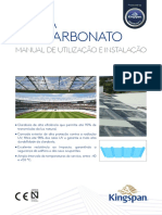 Kingspan - TZ Polycarbonate Usage and Installation - Manual - Spain - PT