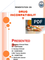 Drug Incompatibilit Y: A Presentation On