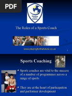 The Roles of A Sports Coach