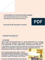 PRIMERA UNIDAD  FUNDAMENTOS DE MACROECONOMIA 2013-II