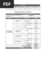 12-13 Presupuesto Del Proyecto