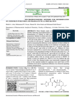 Stability-Indicating Spectrophotometric Methods For Determination of Cefdinir in Pure Form and Pharmaceutical Preparation