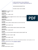 Codigo Hexadecimal para Eeprom