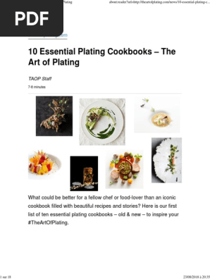 10 Essential Plating Cookbooks – The Art of Plating