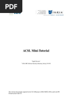 Acsl Tutorial