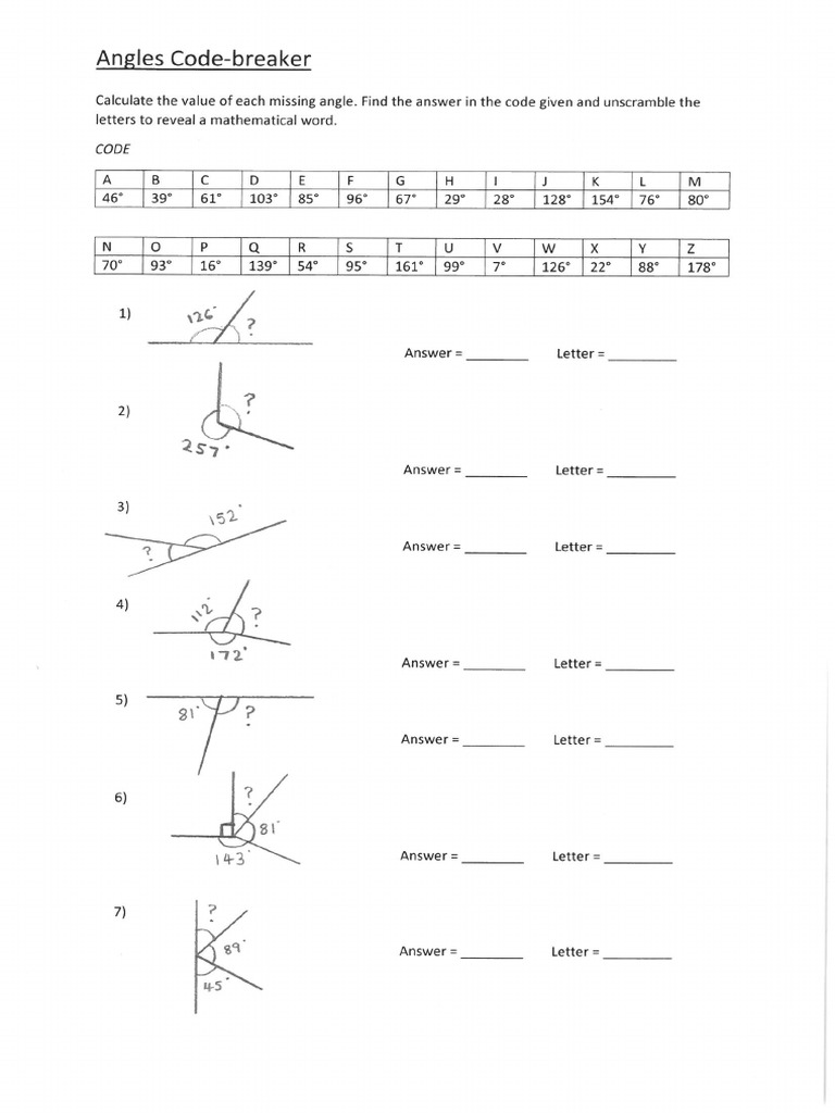Angles Code Breaker | PDF