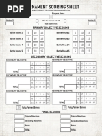 Warhammer 40K 9th Edition - Scoring Sheet (Goonhammer)