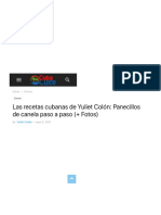 Las Recetas Cubanas de Yuliet Colón - Panecillos de Canela Paso A Paso (+ Fotos)