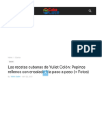 Las Recetas Cubanas de Yuliet Colón - Pepinos Rellenos Con Ensalada Fría Paso A Paso (+ Fotos)