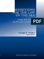 Walker (Editor) - Definitions for the Law of the Sea-Martinus Nijhoff (2012)