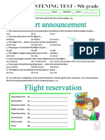 Airport Announcement and Flight Reservation