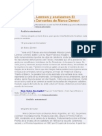 Análisis del cuento El precursor de Cervantes de Marco Denevi