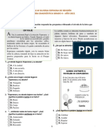 Prueba Diagnóstica Grado 4 - 2021