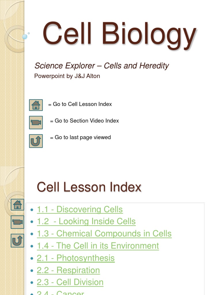 Cell Biology Science Explorer Cells and Heredity PDF Mitosis