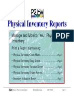 Manage Physical Inventory Reports