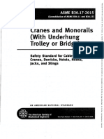 ASME B30.17-2015 Cranes and Monorails