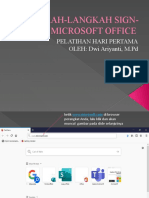 Langkah-Langkah Sign-In Ke Microsoft Office