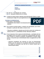 Resumo - 652545 Gustavo Scatolino - 79644150 Direito Administrativo 2019 Aula 73 Contratos Administrativos