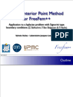 Fast Interior Point Method for FreeFem