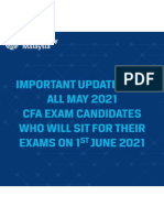 (Important Updates For All May 2021 Cfa Exam Candidates Who Will Sit For Their Exams On 1 June 2021
