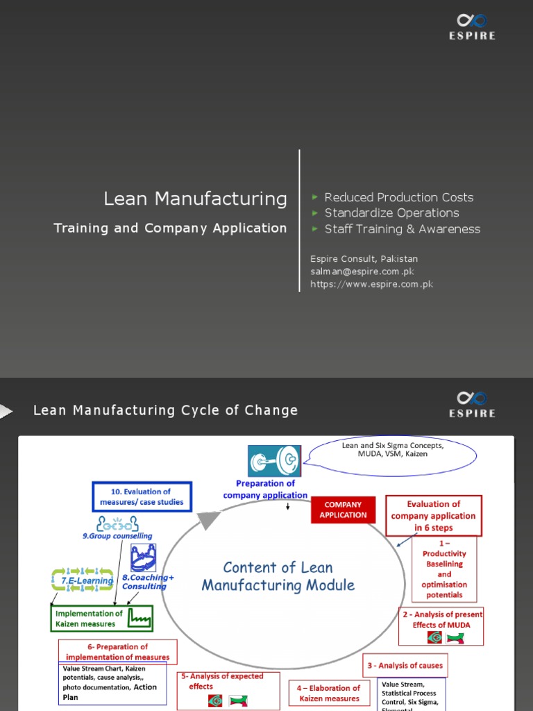 Lean Manufacturing: Training and Company Application | PDF