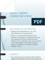 Small Group Communication