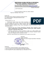 Surat Peniadaan Pelaksanaan PPG Dalam Jabatan Bagi Guru Madrasah