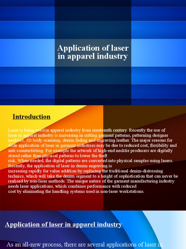 Application of Laser in Apparel Industry PDF Image Scanner Laser