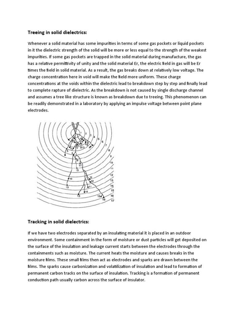 Treeing and Tracking in Solid Dielectrics | PDF | Science & Mathematics
