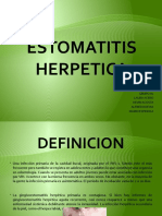 ESTOMATITIS HERPETICA