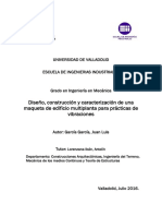 Construcción y caracterización de una maqueta de edificio multiplanta para prácticas de vibraciones