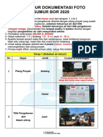 Tatacara Dokumentasi (Foto) Sumur Bor 2020