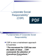 "Corporate Social Responsibility" (CSR)