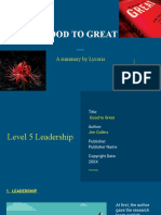 Book Report - Good To Great (Jim Collins) Summary Slides - Chapter 2: Level 5 Leadership