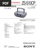 Service Manual: ZS-S10CP