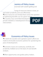 Economics of Policy Issues