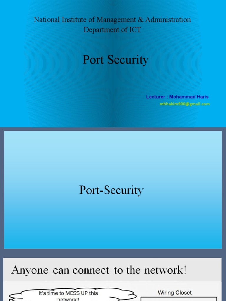 Port Security Overview by NIMA | PDF | Technology & Engineering