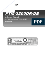 FTM-3200DR/DE: Advance Manual