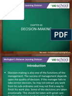 Decision-Making: Welingkar's Distance Learning Division