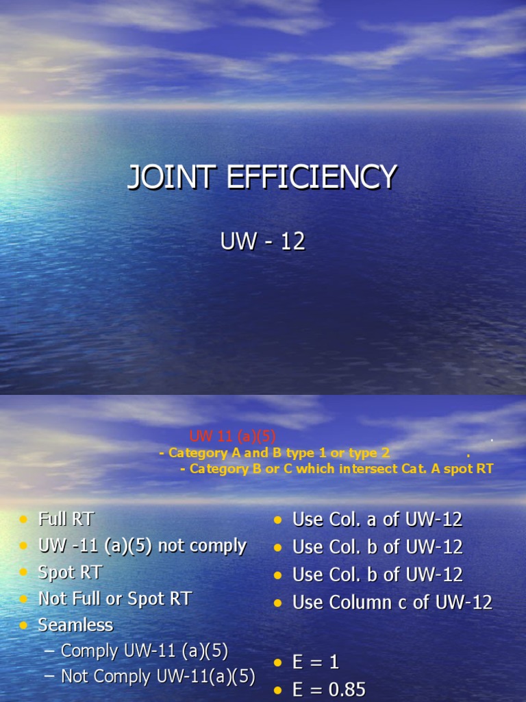 Joint Efficiency PDF